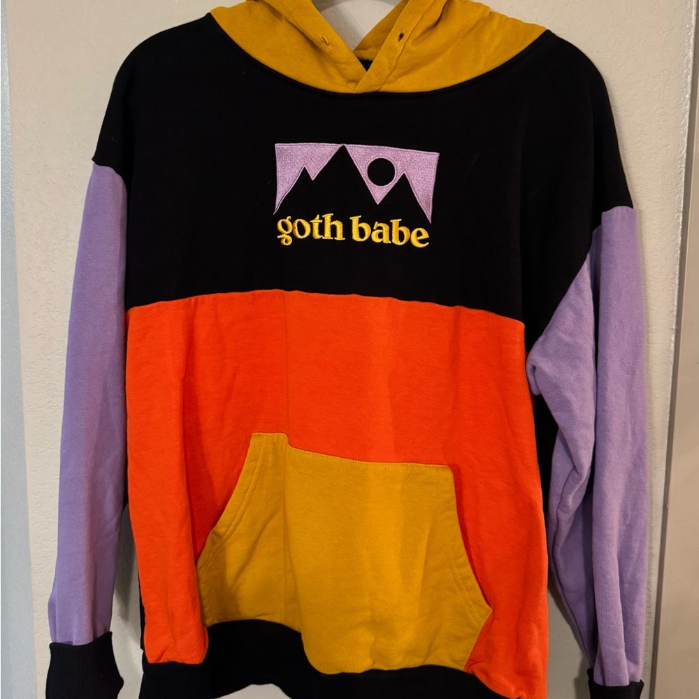 Goth Babe Colorblock Hoodie